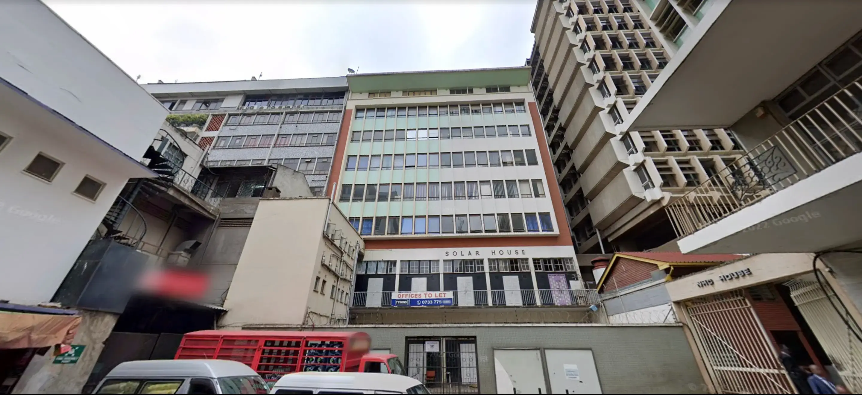 Solar house from front